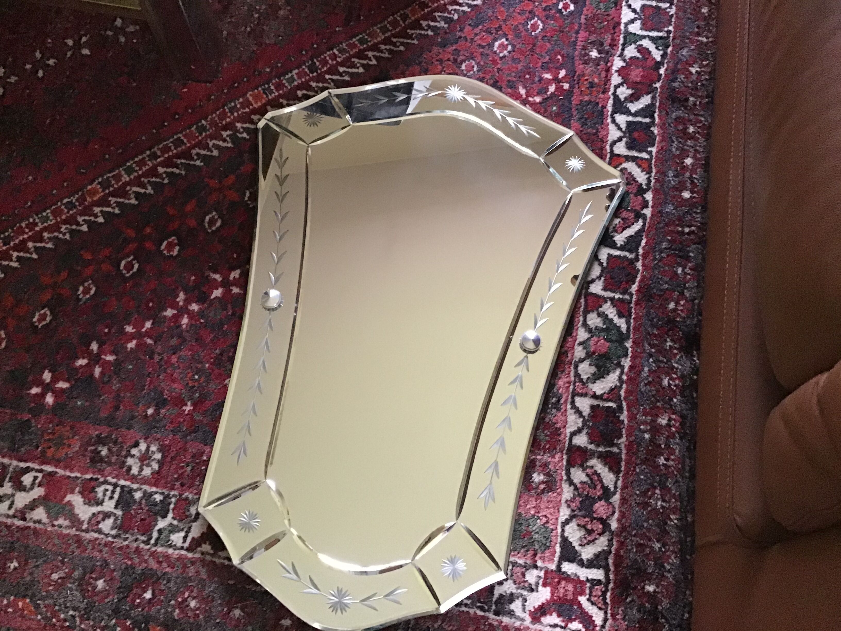 Miroir art déco biseauté