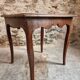 Antique oak side table, provincial writing table from the 18th century, Louis XV style.