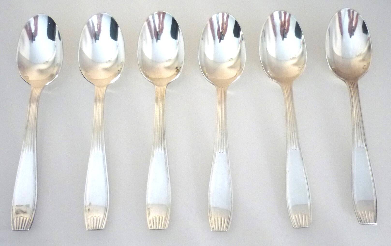Set of 12 teaspoons, Christofle, Alfenide, silver plated, very good condition