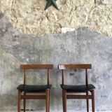 Pair of Scandinavian chairs by Hans Olsen for Frem Rojle - 1960s