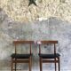 Pair of Scandinavian chairs by Hans Olsen for Frem Rojle - 1960s