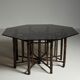 Table basse octogonale en bambou XL