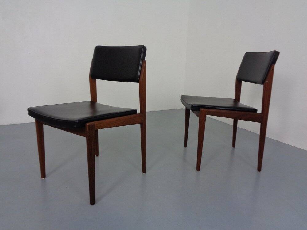 Set of Teak Dining Chairs Model 641P by Rudolf Glatzel for Thonet, 1960s