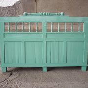 Banc en bois antique, années 1920