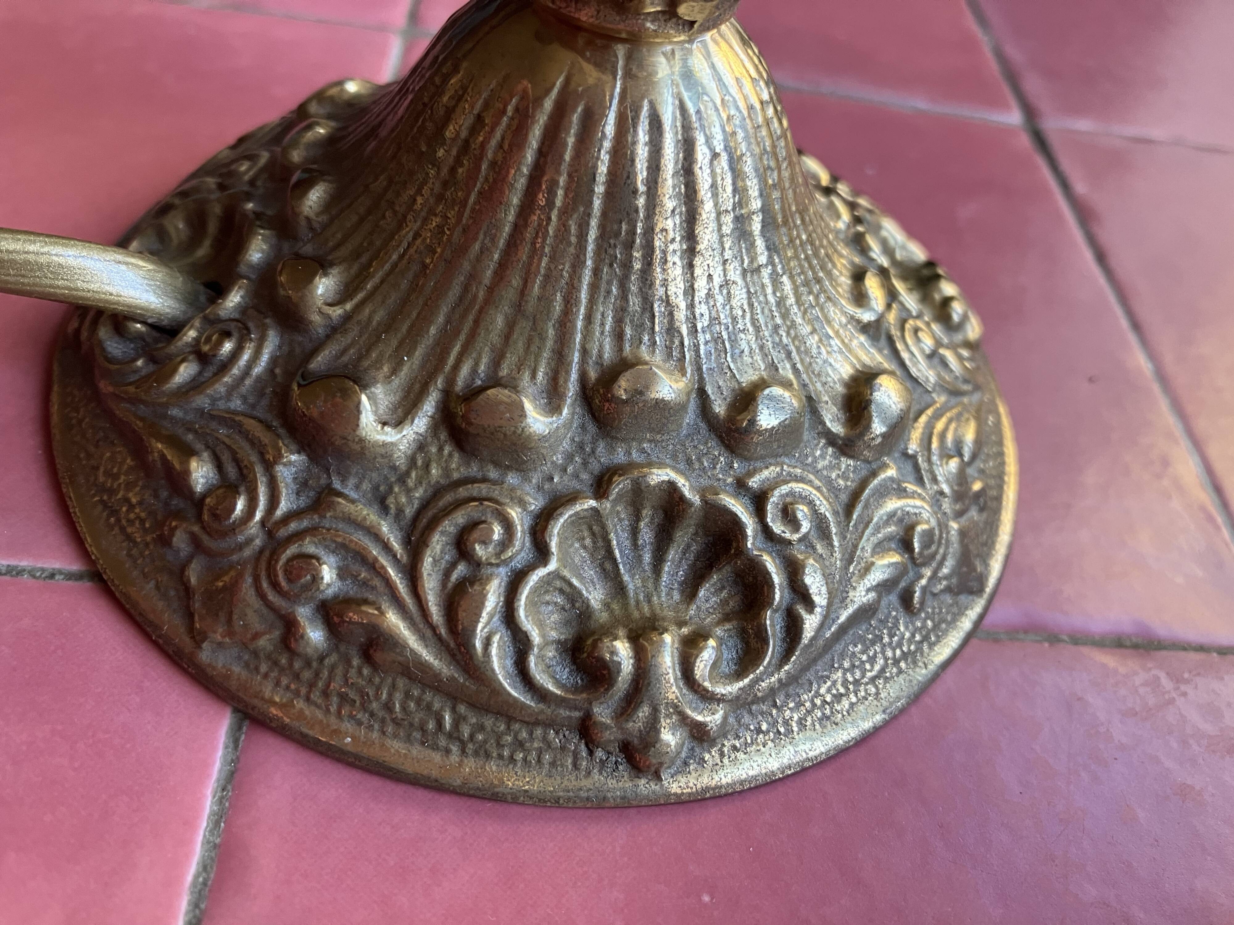 Gilded bronze bedside lamp