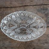 Glass compartment dish