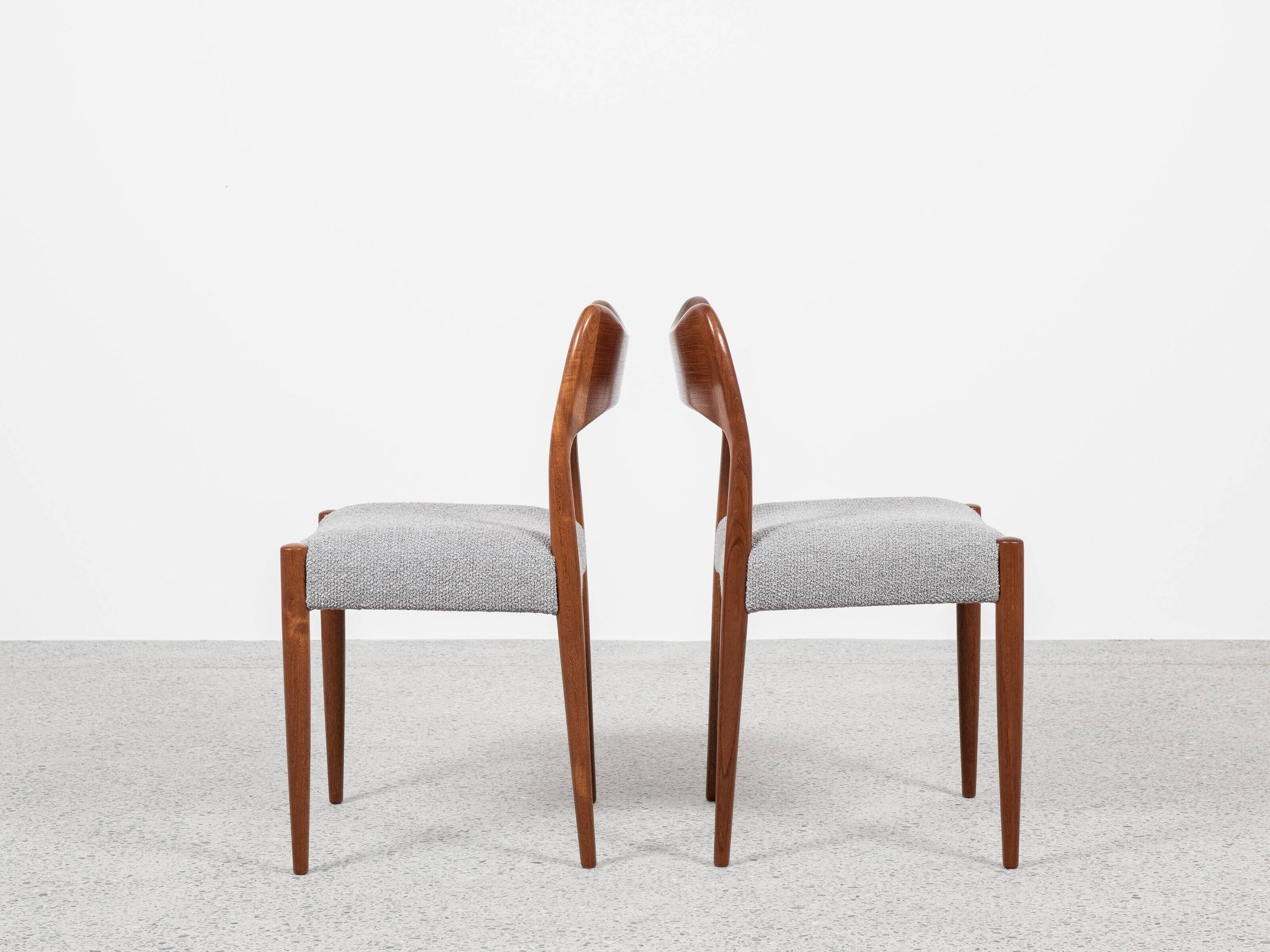 Midcentury set of 4 chairs in teak by Arne Hovmand Olsen for Mogens Kold