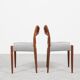 Midcentury set of 4 chairs in teak by Arne Hovmand Olsen for Mogens Kold