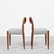 Midcentury set of 4 chairs in teak by Arne Hovmand Olsen for Mogens Kold