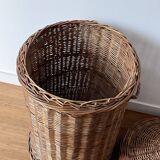Rattan laundry basket
