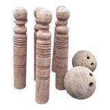 Wooden bowling game