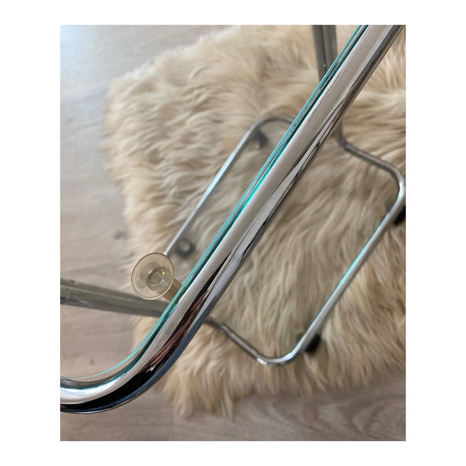 Vintage trolley on wheels