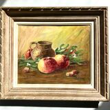 Still life and apples painting