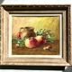 Tableau nature morte et pommes