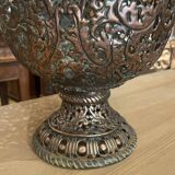 17th century Italian chased bronze cup or urn