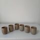Set of 6 stoneware egg cups