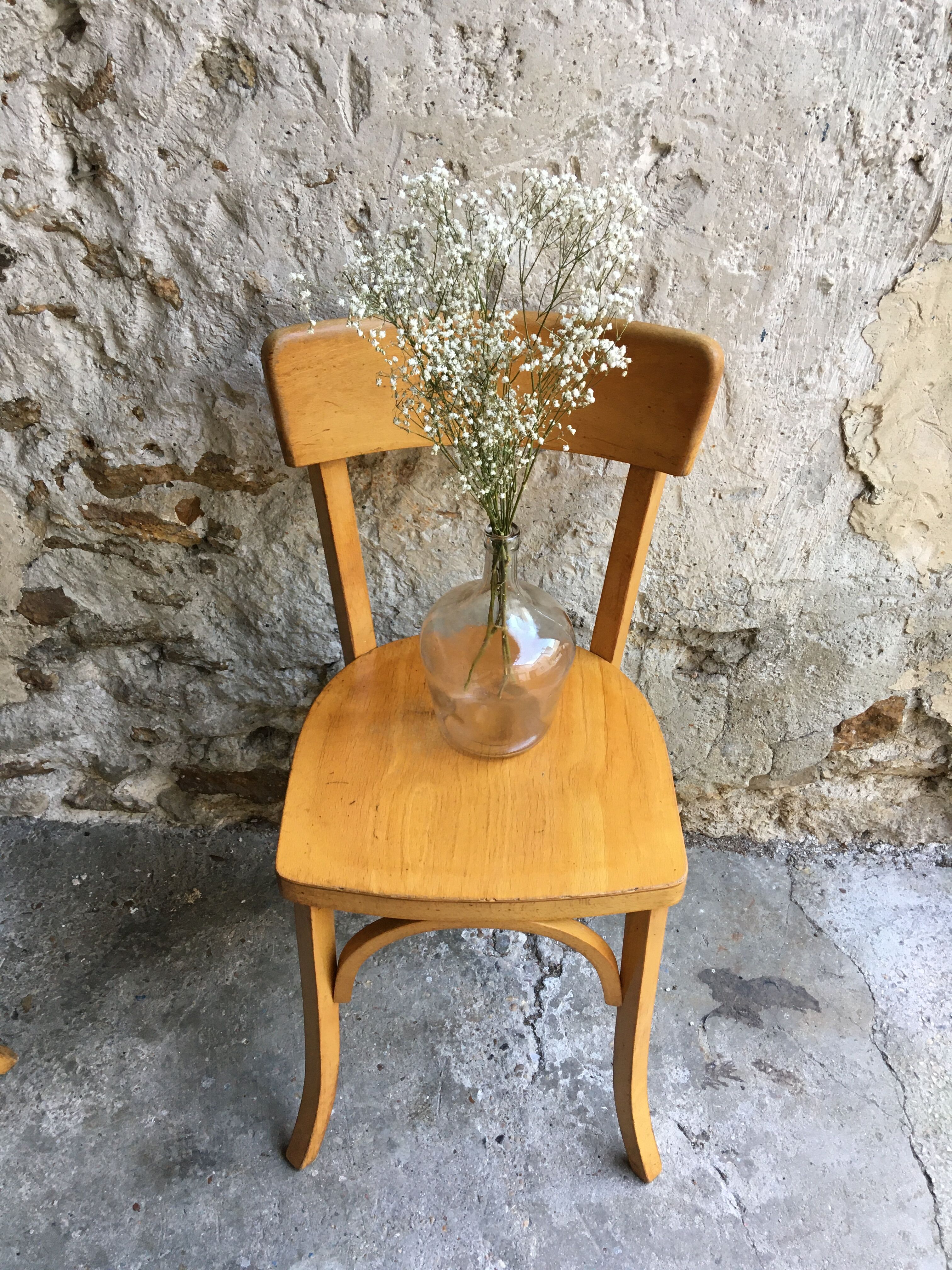Lot of 2 vintage farm chairs