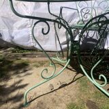 Provence green wrought iron garden room