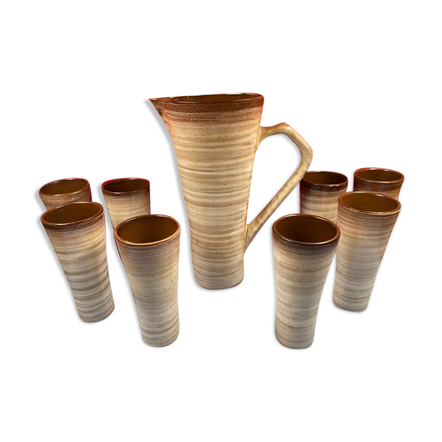 Service to orangeade Ceramic by Niderviller 1960/70