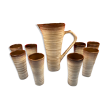 Service to orangeade Ceramic by Niderviller 1960/70