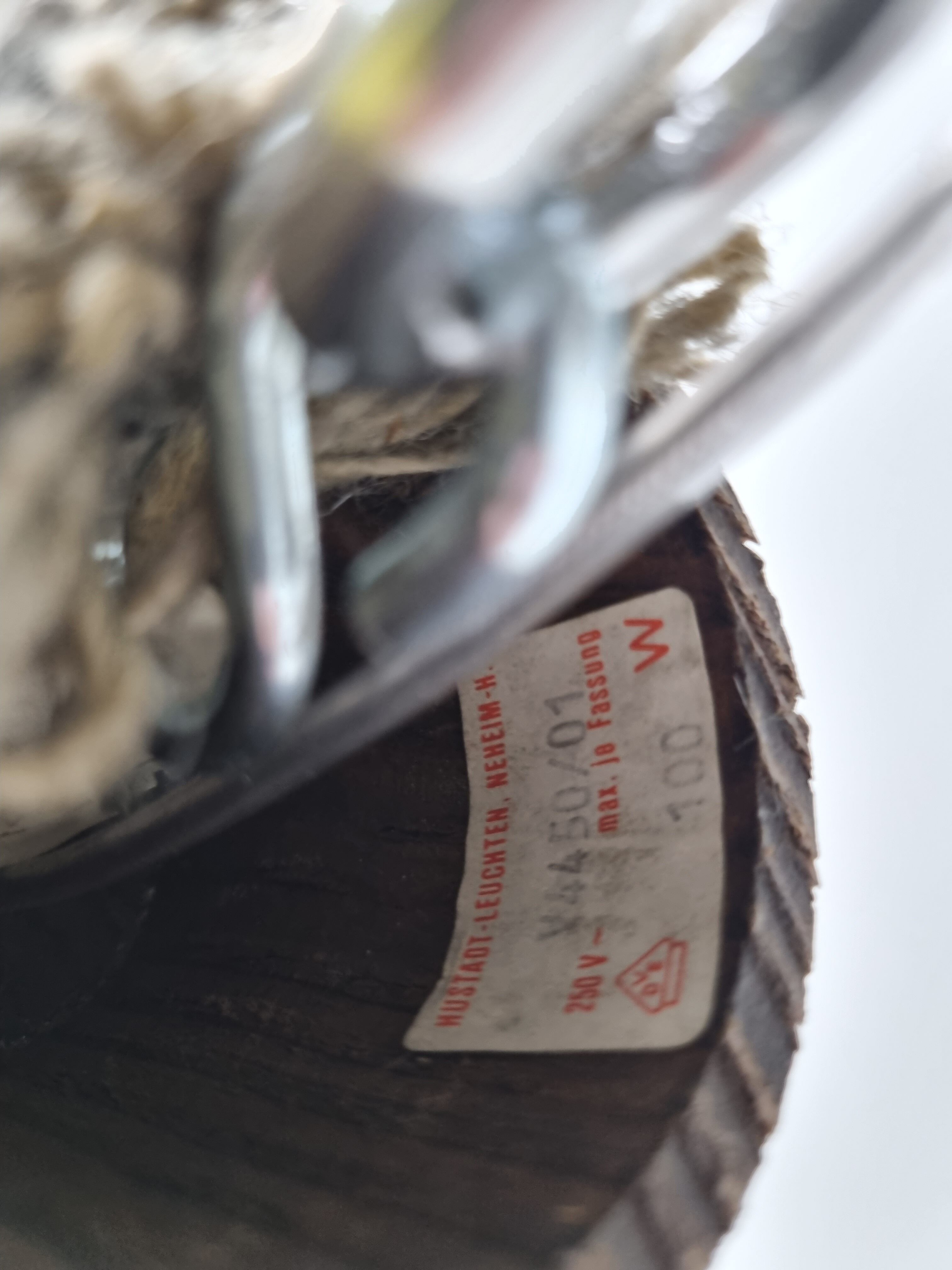 Vintage glass pendant light by Hustadt Leuchten, 1960s