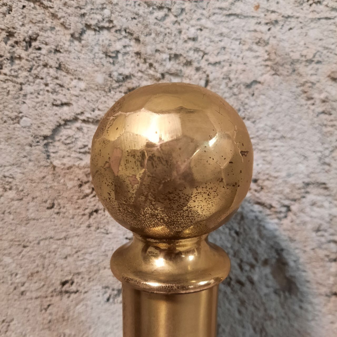 1960s / 70s bed design in gilded brass.