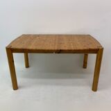 table à manger extensible en bois de pin, Rainer Daumiller, années 1970