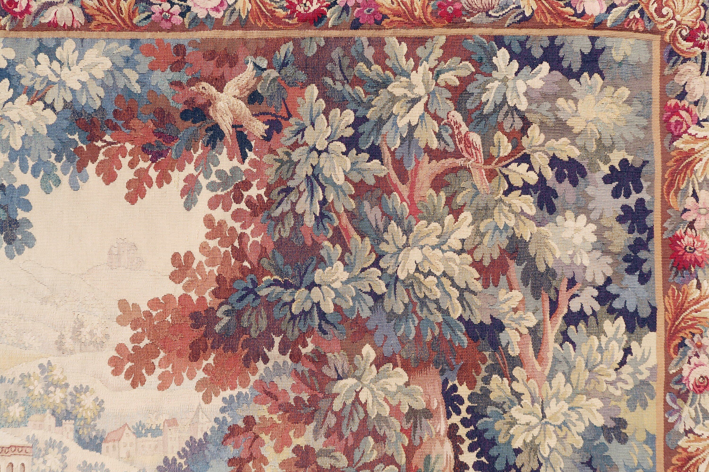 French tapestry Aubusson 19th century
