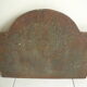 plate fireplace cast nineteenth old cast iron fireback 19th coat of arms lions lily