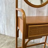 Vintage rattan dressing table