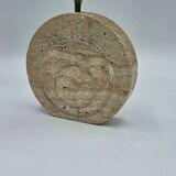 Vintage travertine vase Italy Fratelli Manelli