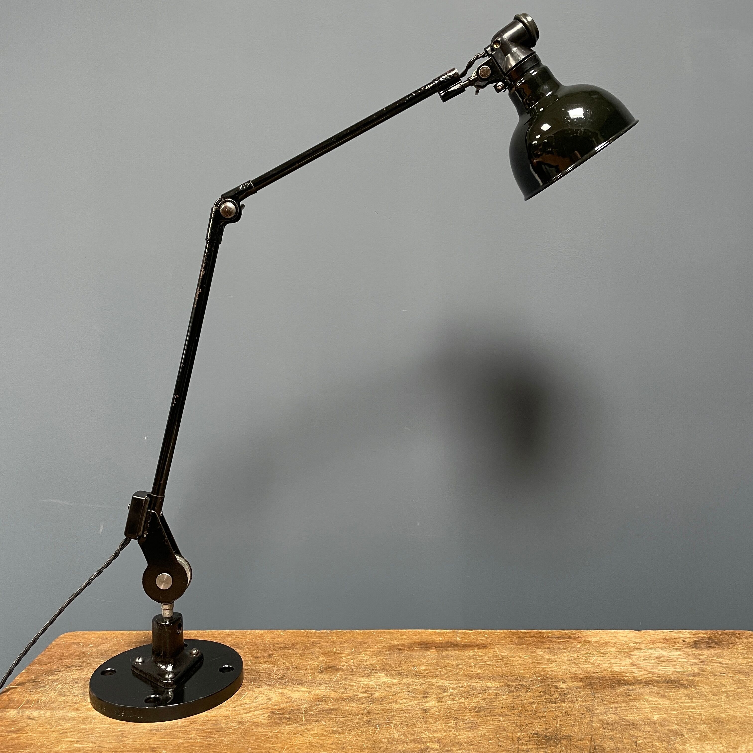 Black Rademacher table lamp from the 1930s