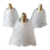 Lot de 3 baladeuses suspensions tulipes Art déco