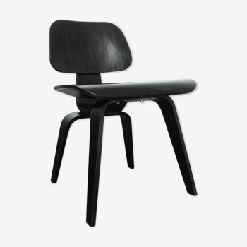 Black DCW chair by Charles & Ray Eames for Herman Miller, 1980
