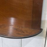 English mahogany shelf with its bevelled mirror from the early 20th century.