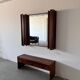 Miroir des années 1970 avec armoire, Norvège