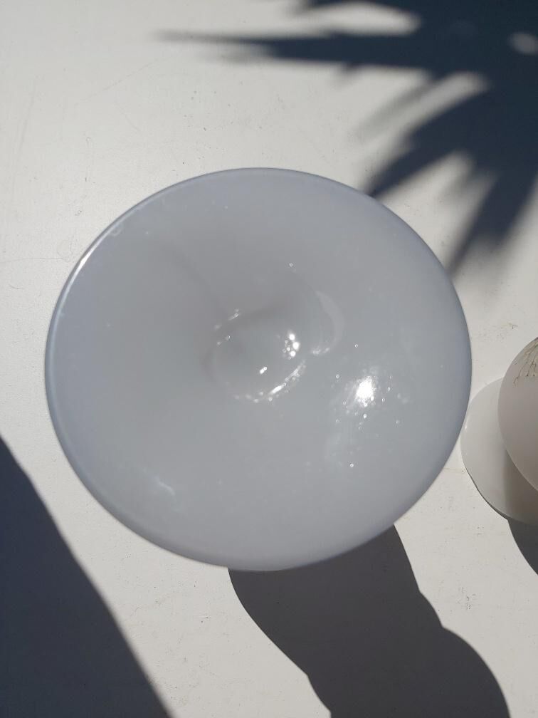 Paire de vases en opaline romantique Napoléon III