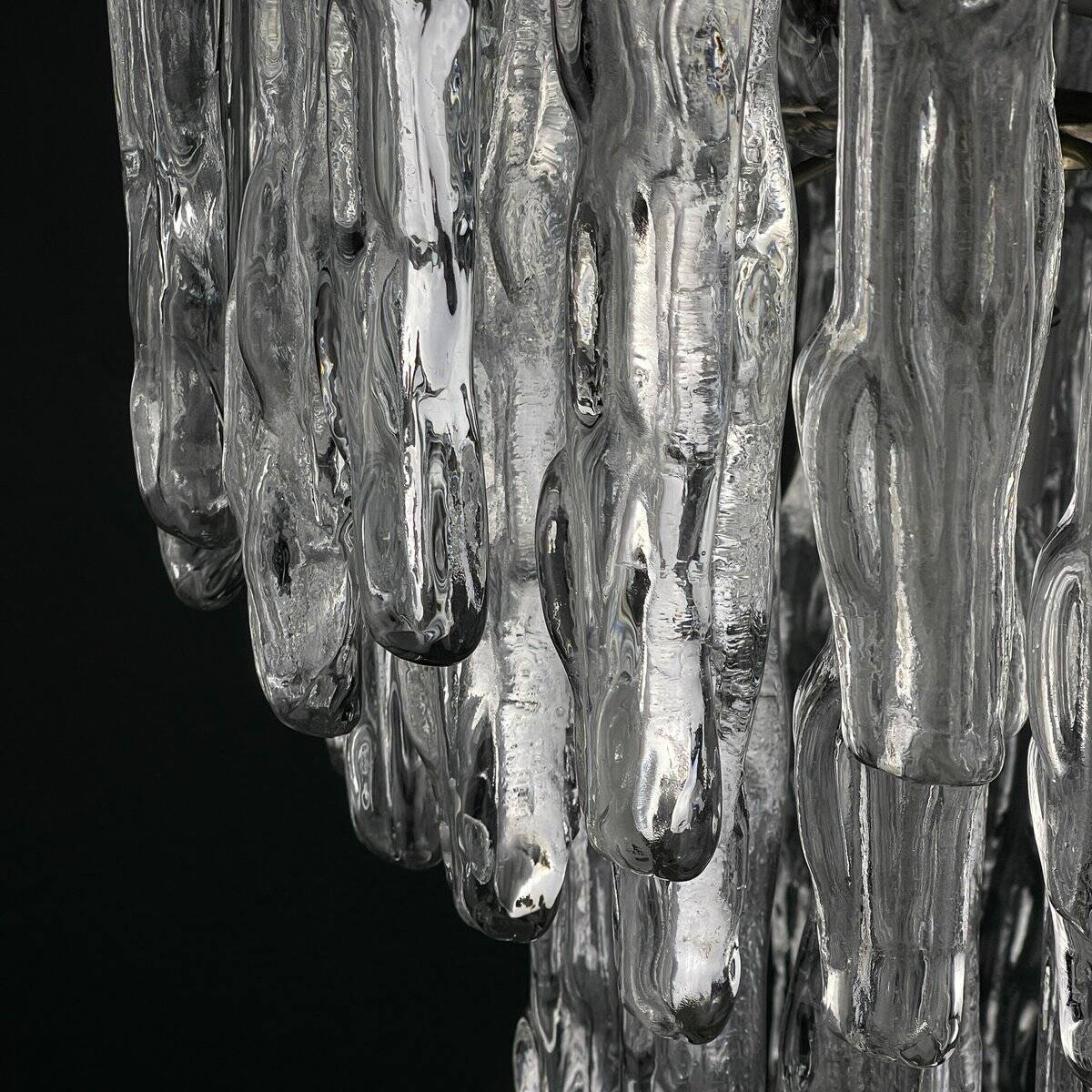 Murano glass chandelier attributed to J. Kalmar, Austria, 1960s.