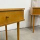 Vintage wooden bedside tables.