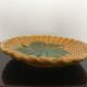 Vallauris' yellow and green ceramic plate