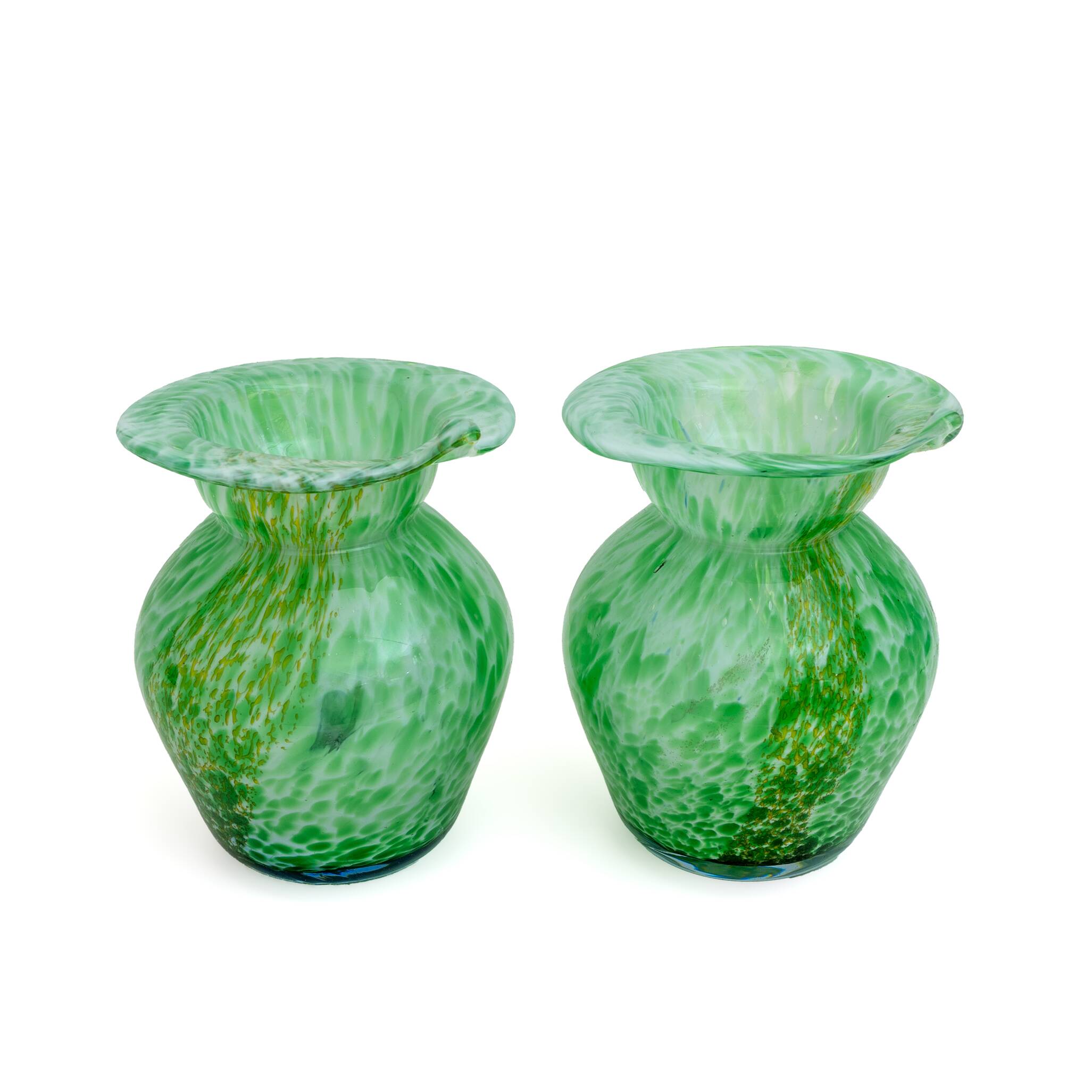 Pair of Murano Glass Vases - Calle - 90's - Made in Italy