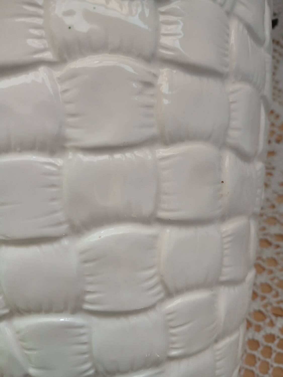 Antique Barbotine Vase