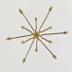 Italian mid century modern brass Sputnik chandelier