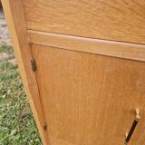 Small vintage oak veneer sideboard from the 1960s
