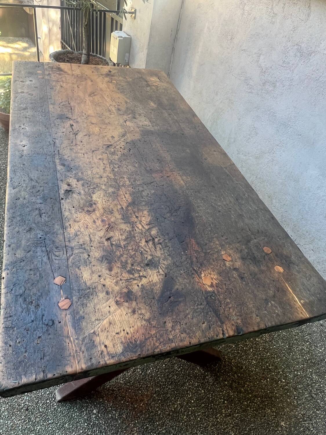 Large antique trade table