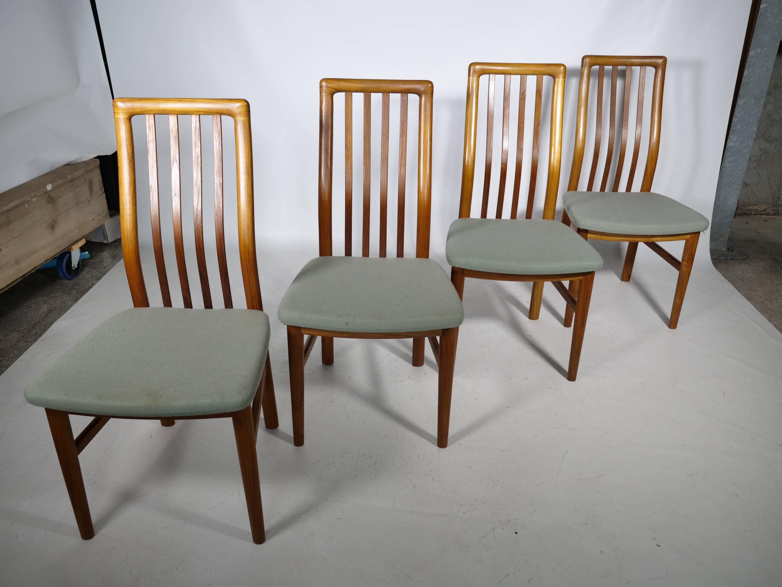 Danish Design teak dining chairs Kai Kristiansen, Set of 4