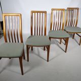 Danish Design teak dining chairs Kai Kristiansen, Set of 4