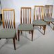 Danish Design teak dining chairs Kai Kristiansen, Set of 4