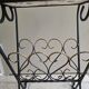 Vallauris magazine rack "la Grange", tiled and wrought iron