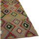 Turkish Handmade Vintage Anatolian Kilim 107 cm x 264 cm